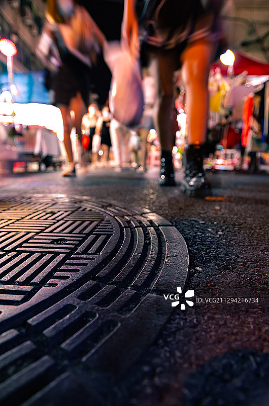 武汉江汉路循礼门夜市图片素材