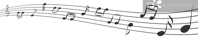 手绘音符图片素材