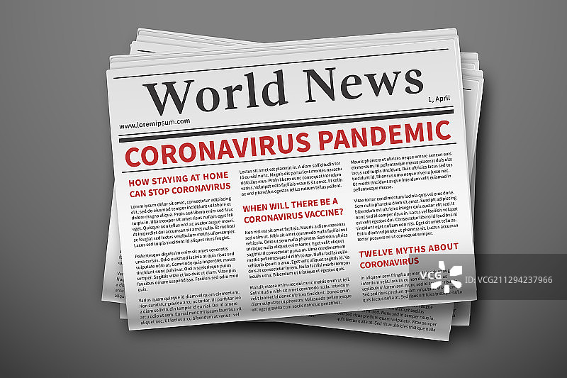 疫情突发新闻样机冠状病毒图片素材