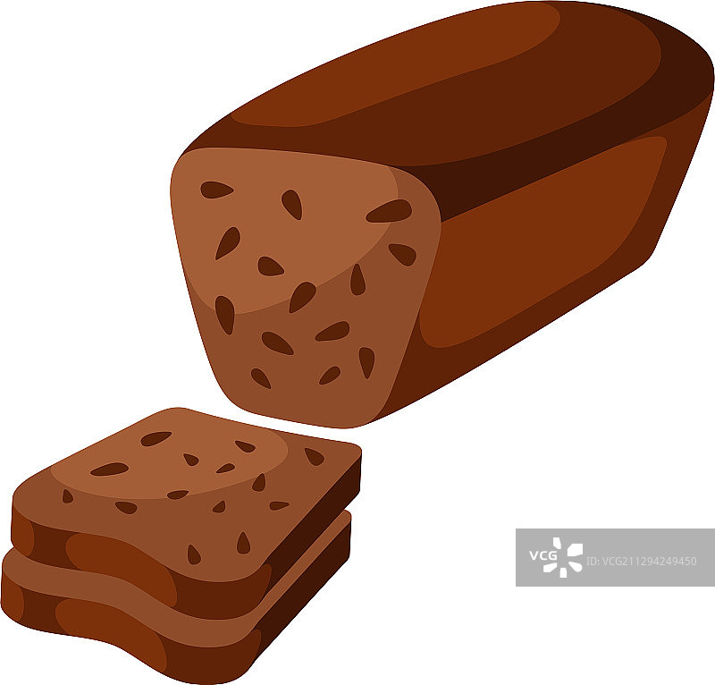 传统棕色小圆面包图标图片素材
