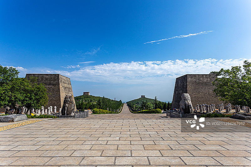 乾陵司马道图片素材