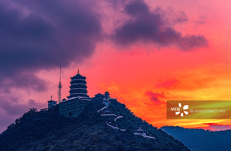 日出东山图片素材