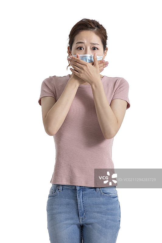 年轻女士拒绝图片素材