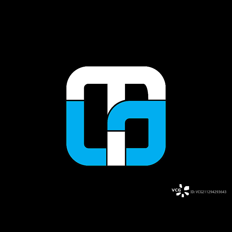 独特的TG或GT字母标志图片素材