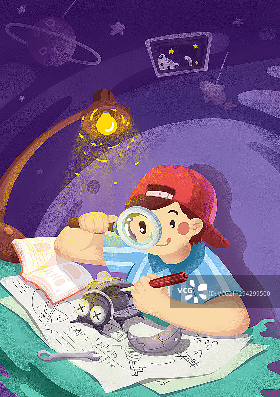 小小发明家的梦想图片素材