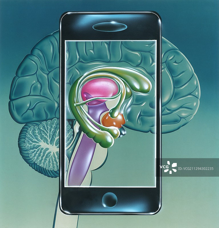 手机成瘾概念图图片素材