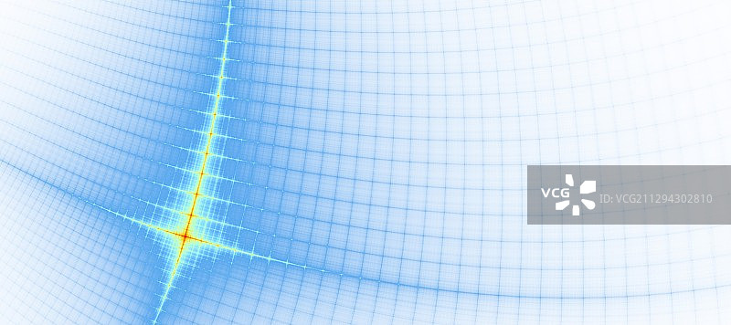 网络网格，量子计算概念图片素材