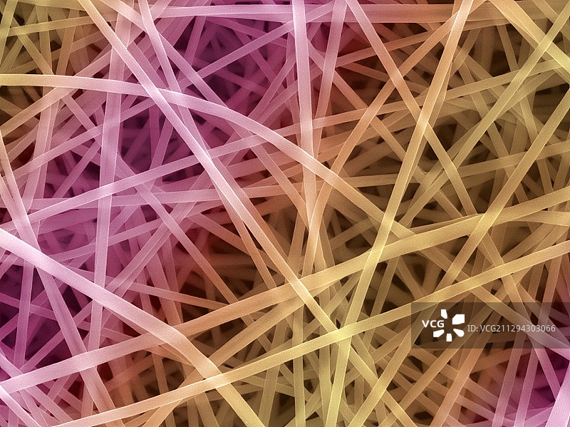 静电纺丝纤维，扫描电镜图片素材