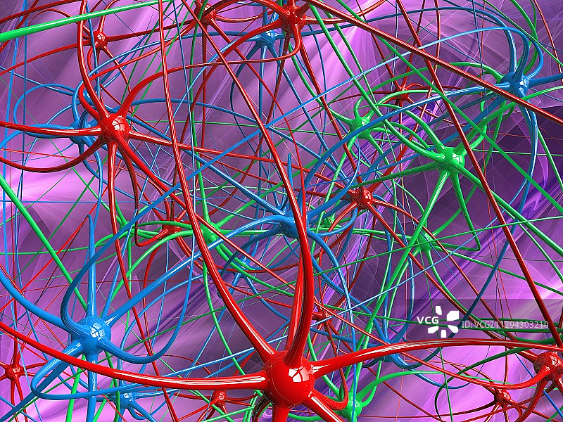 神经网络插画图片素材