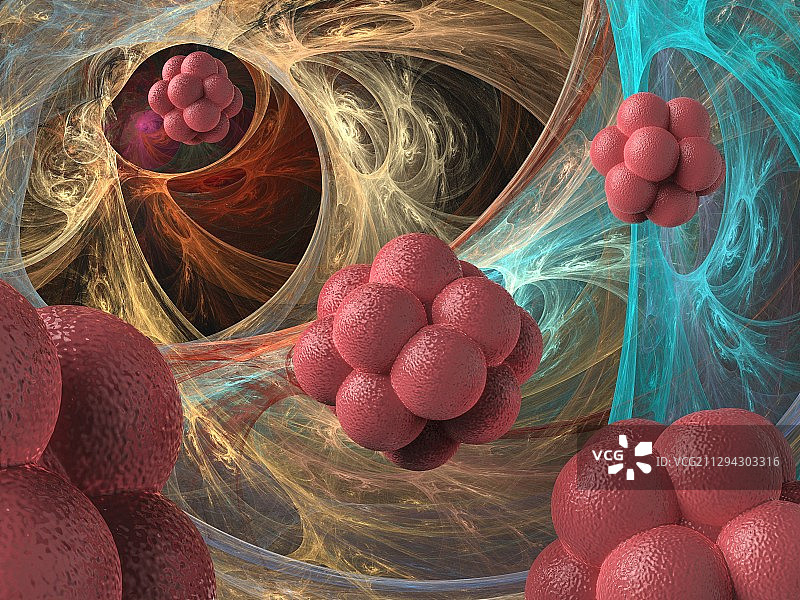 医用纳米粒子，图示图片素材