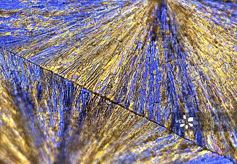 维生素C晶体偏振光显微照片图片素材