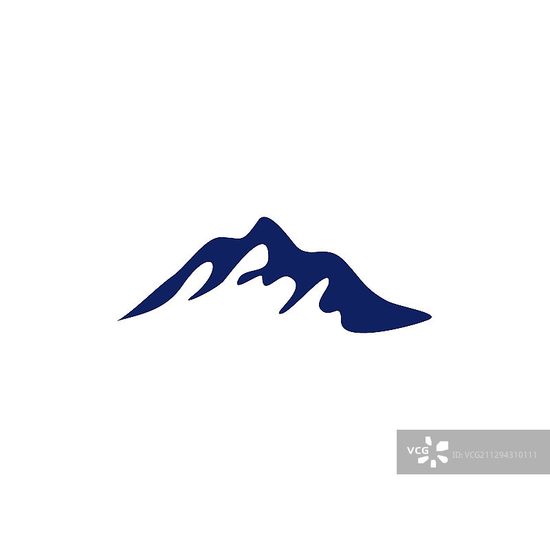 山峰图标Logo设计模板图片素材