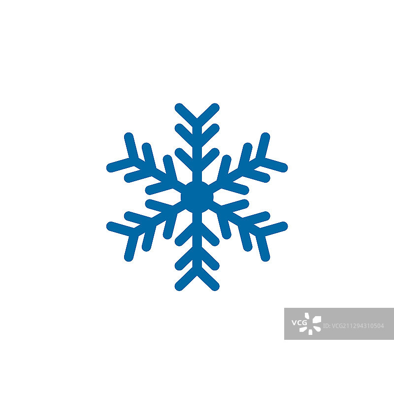 雪花图标logo设计模板图片素材