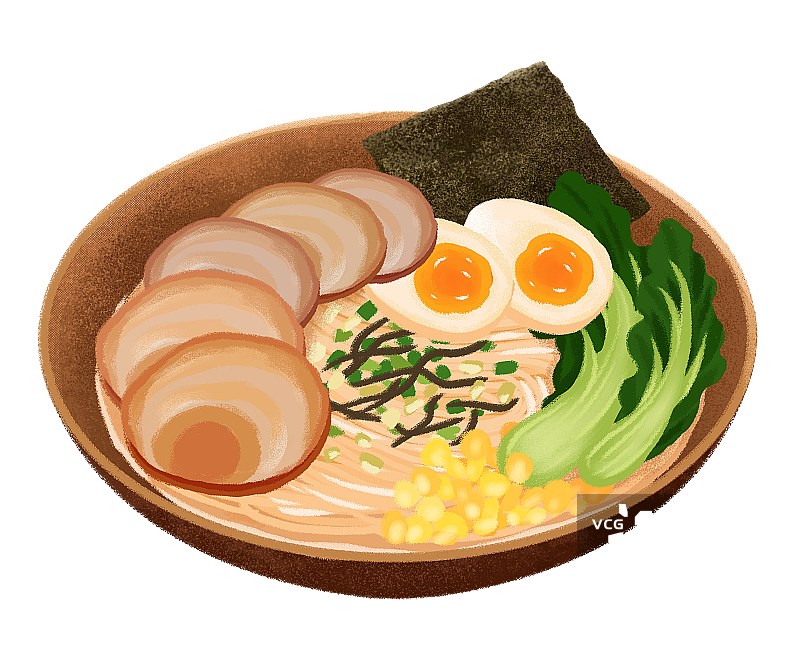 一碗日式豚骨拉面图片素材