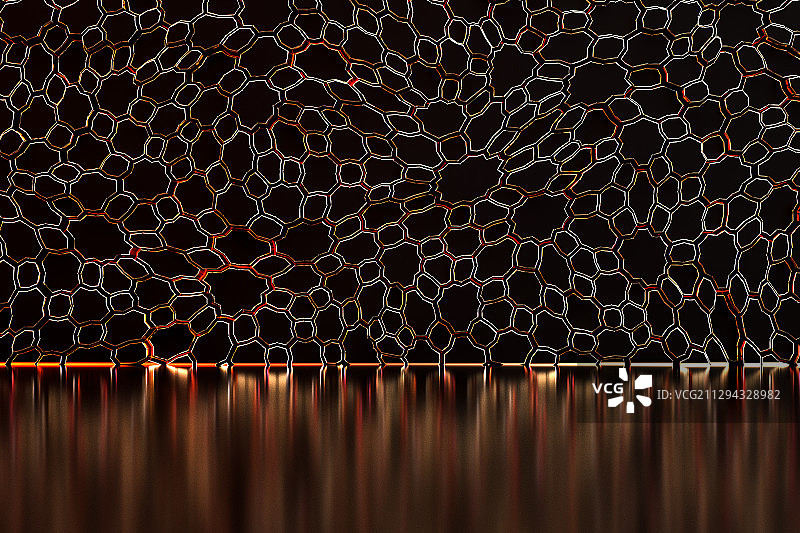 抽象纹理背景墙和地面，三维图形图片素材