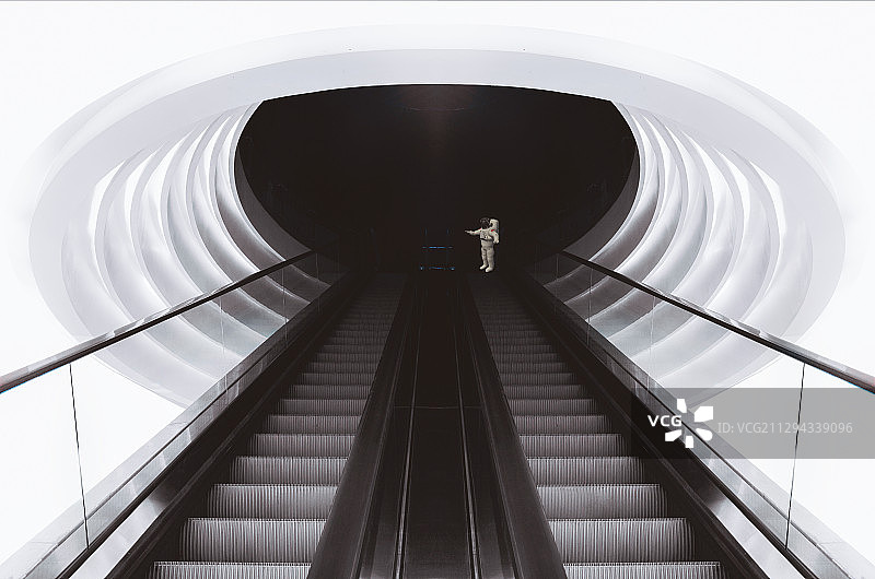 成都市室内建筑设计宇航员汽车通道宣传空间设计图片素材