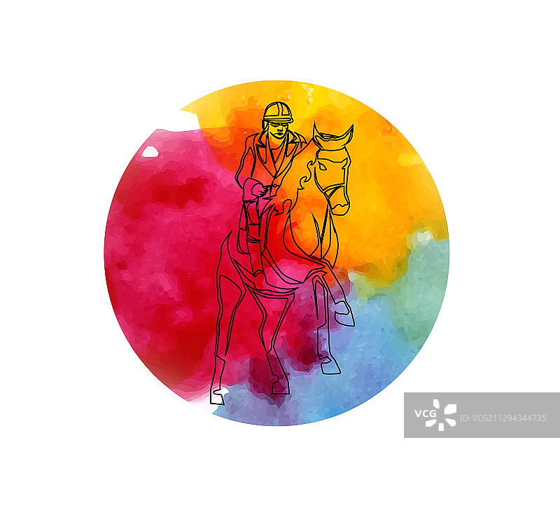 男人和马 3图片素材