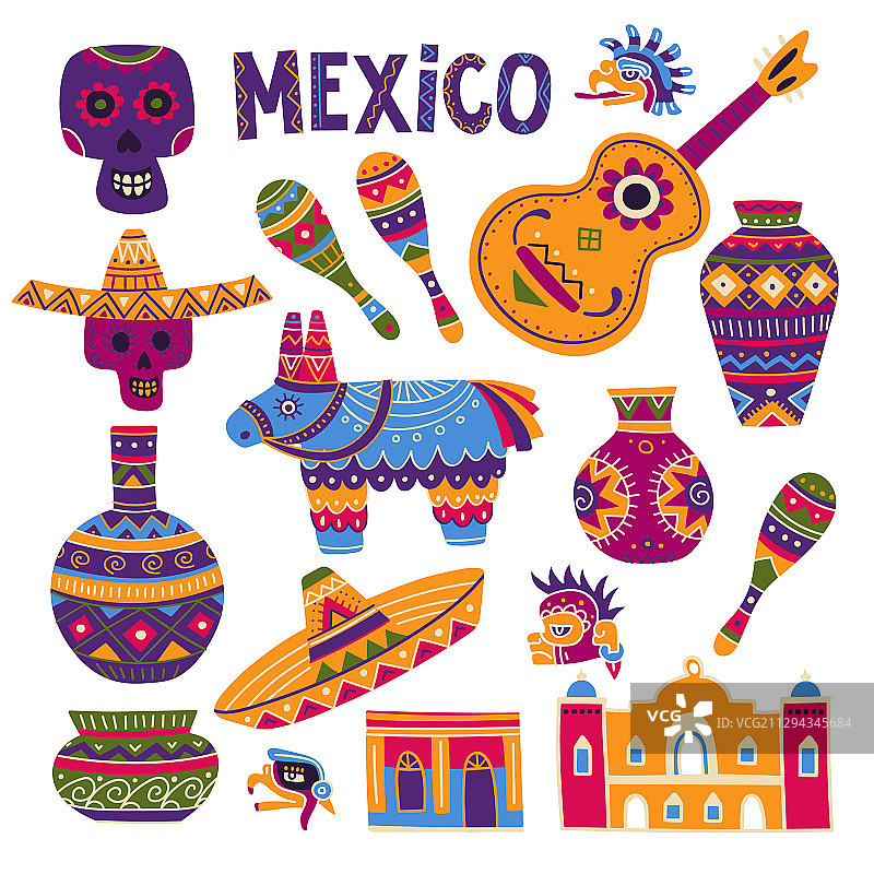墨西哥象征图案图片素材