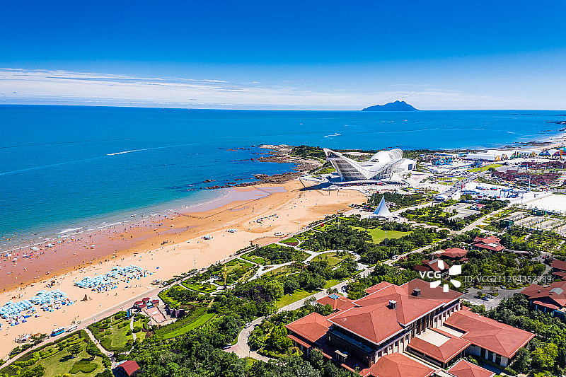 青岛西海岸新区金沙滩图片素材