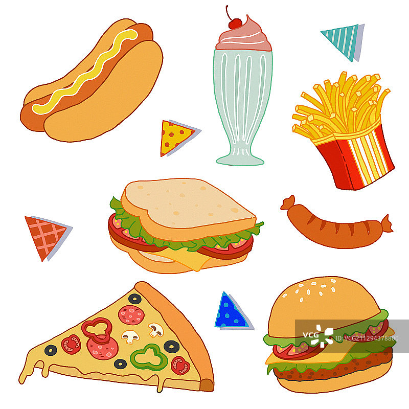 复古怀旧物品插画素材006图片素材
