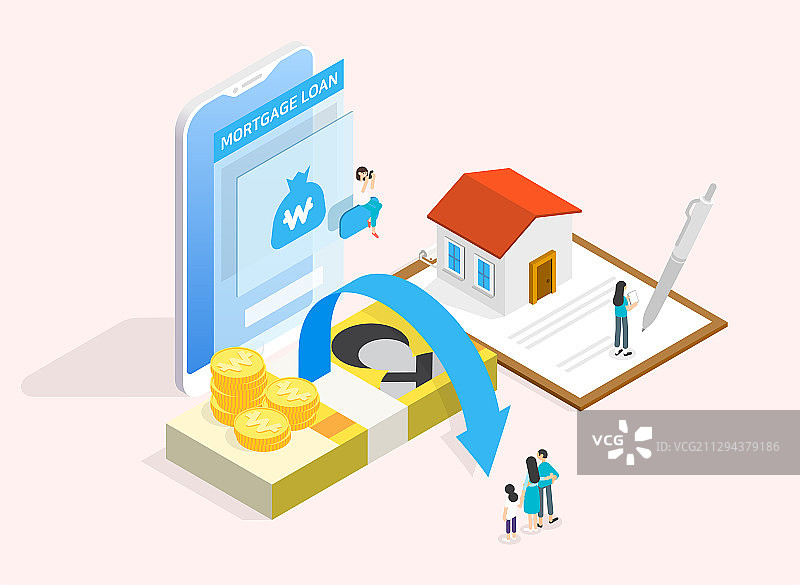 金融生活概念：金融投资和储蓄插图003图片素材