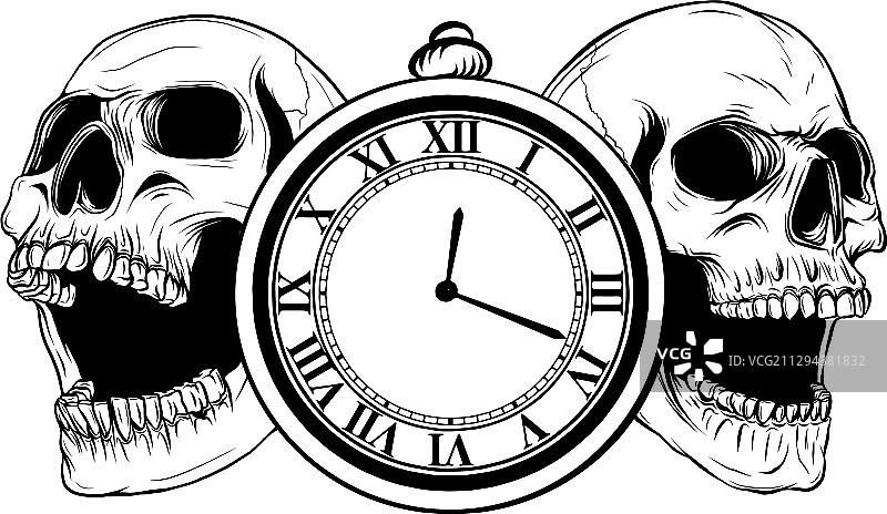 复古雕花怀表图片素材