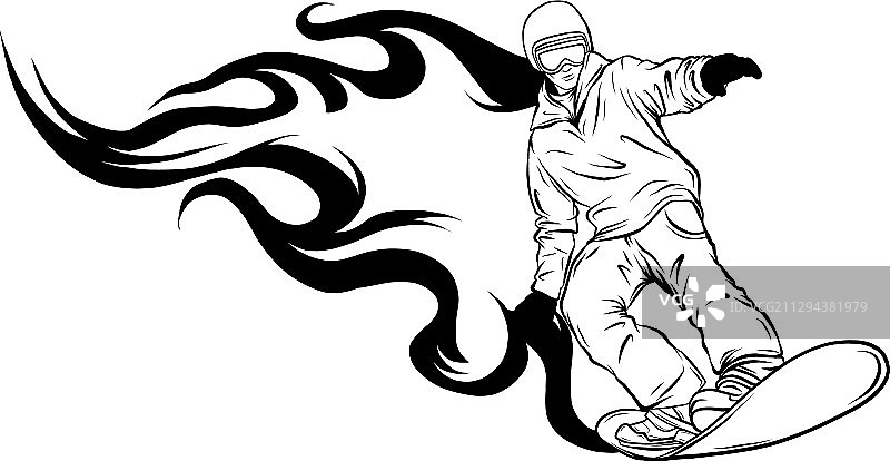 单板滑雪者图片素材