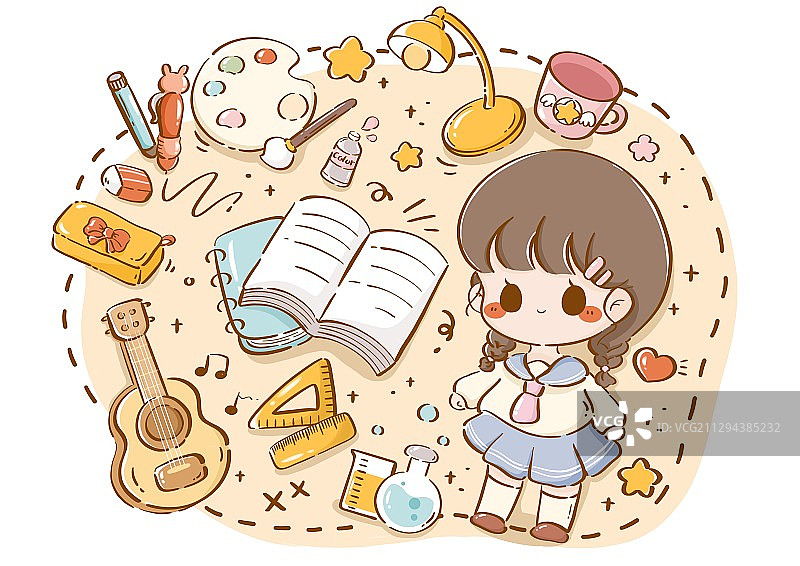 学习的用品文具们图片素材