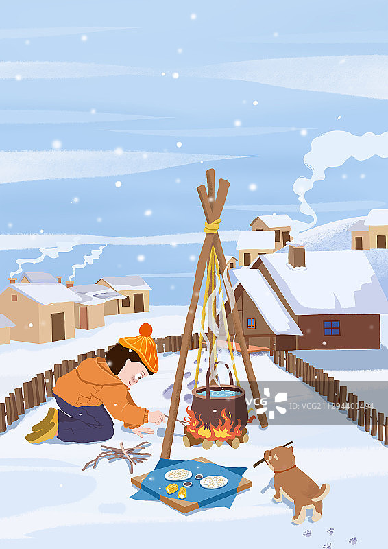 二十四节气——冬至图片素材