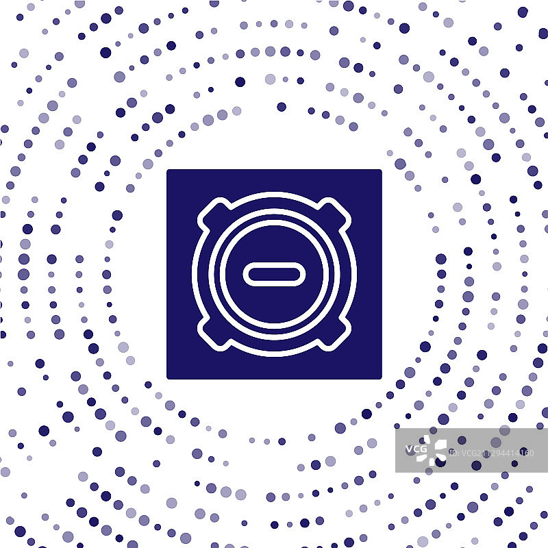 白色背景上的蓝色沙井盖图标图片素材