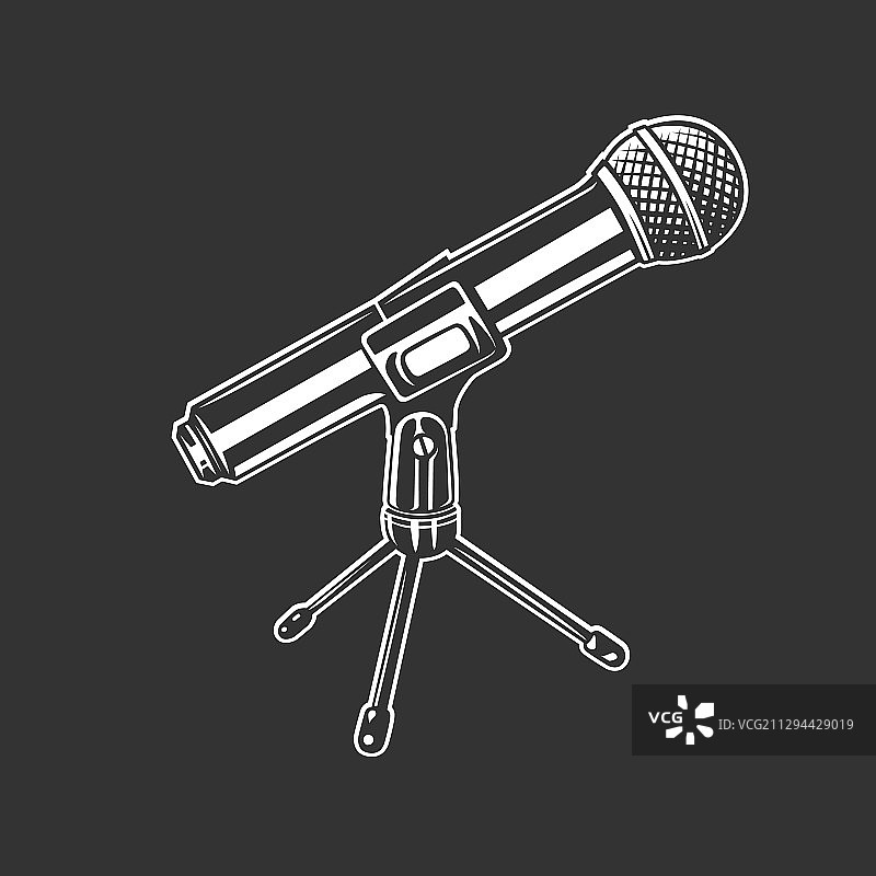 麦克风Logo概念图片素材