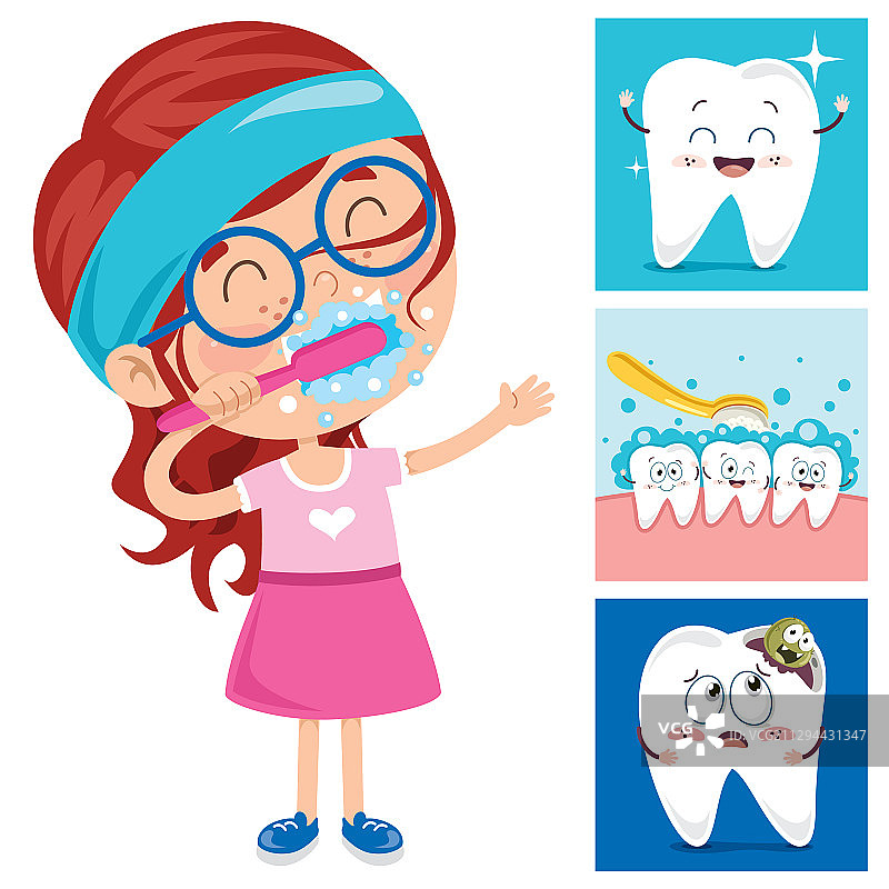 刷牙概念图片素材