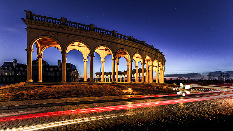 北京拉斐特城堡夜景图片素材
