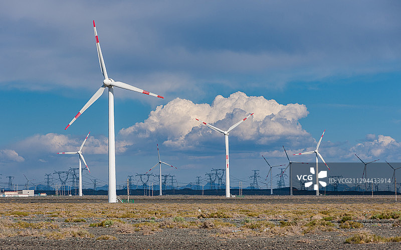 达坂城风力发电场图片素材