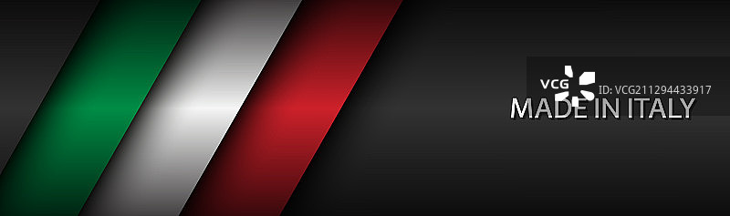 带有意大利三色的现代标题图片素材