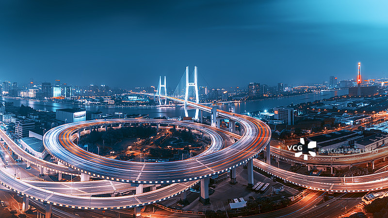 南浦裙摆-南浦大桥夜景图片素材