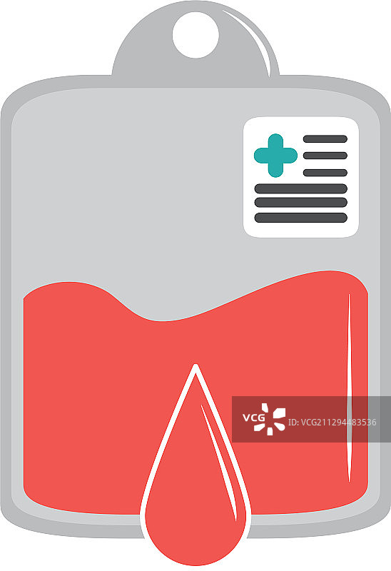 在线医生捐献血袋医疗护理扁平图片素材