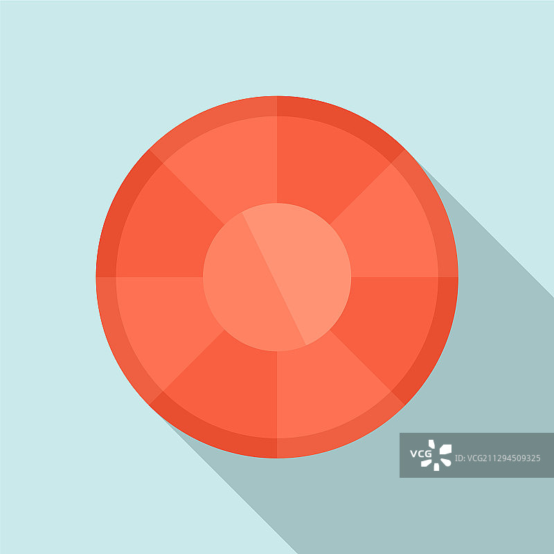 翠绿色扁平风格图标图片素材