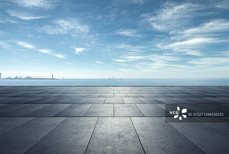 海洋道路平台图片素材