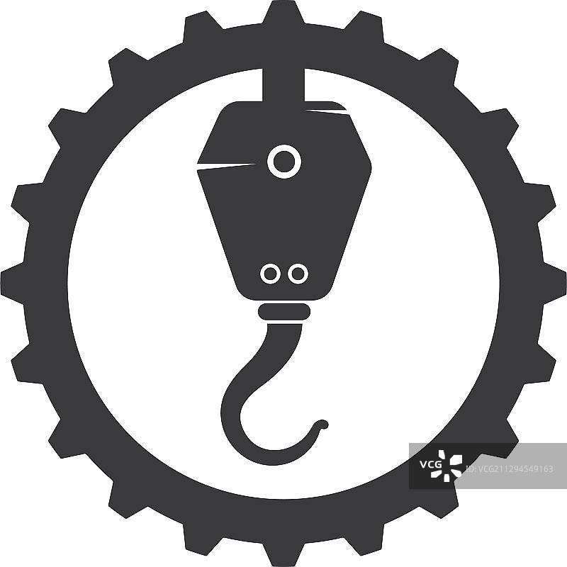 起重机吊钩图标标志设计图片素材