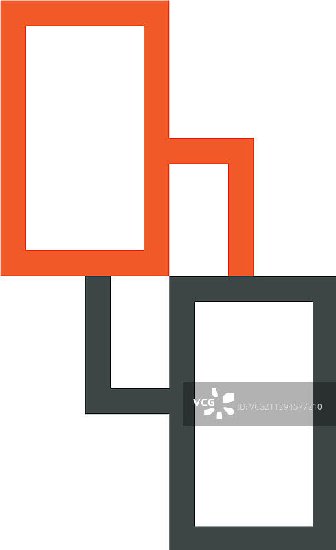 方形盒子线条logo模板设计图片素材