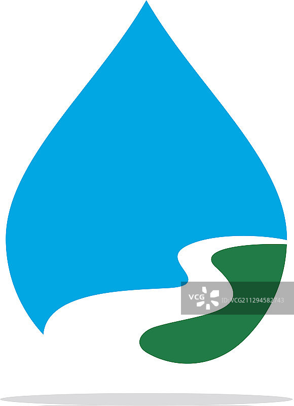 水滴设计中的小溪河流EPS10图片素材