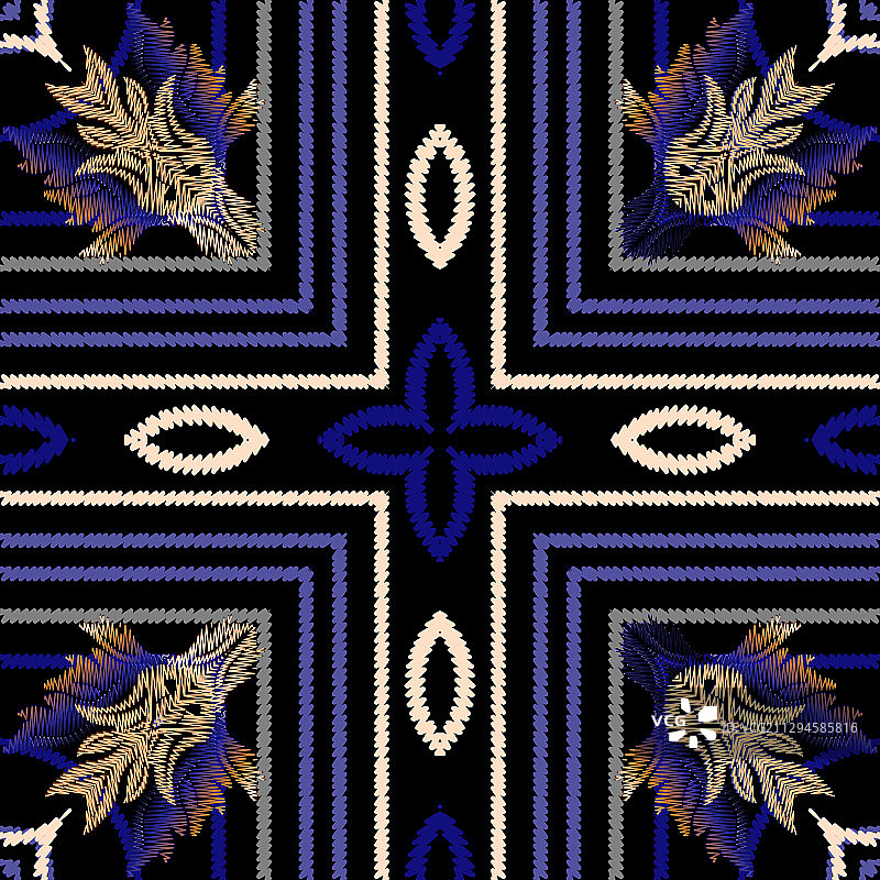 彩色条纹纹理无缝图案图片素材