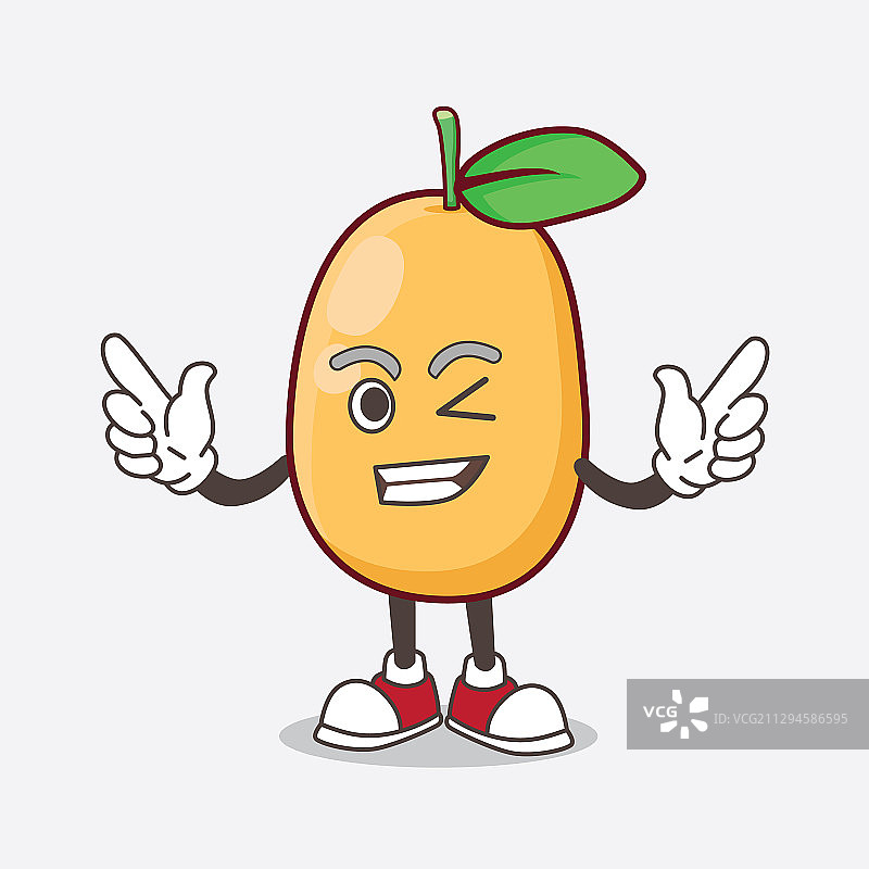 金桔水果卡通吉祥物图片素材