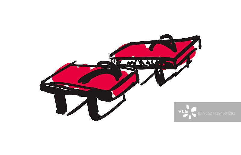 手绘木凉鞋图标图片素材