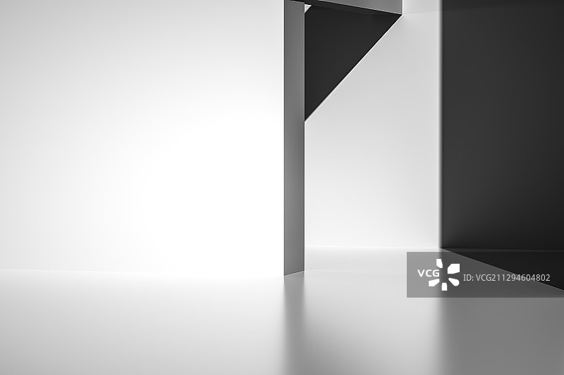 简洁室内空间背景，三维图形图片素材