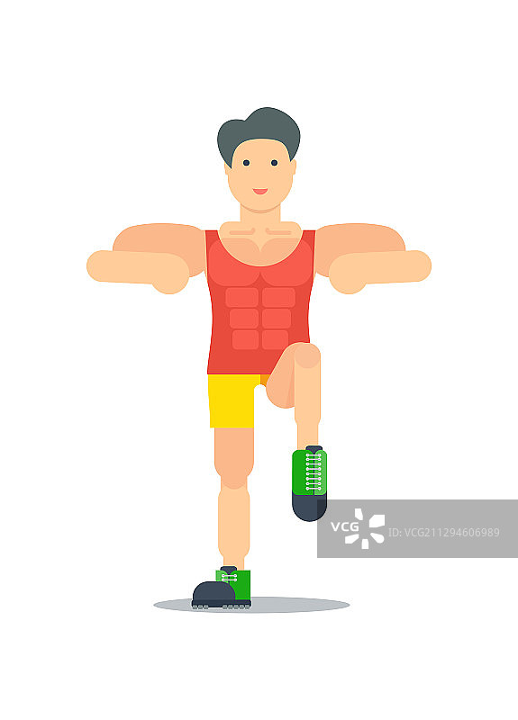 正在做运动的男孩图标图片素材