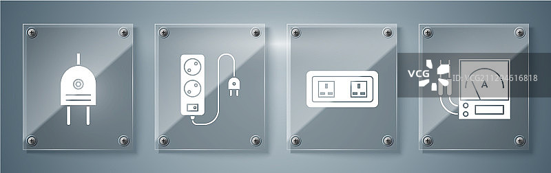 电流表、万用表、电压表图片素材