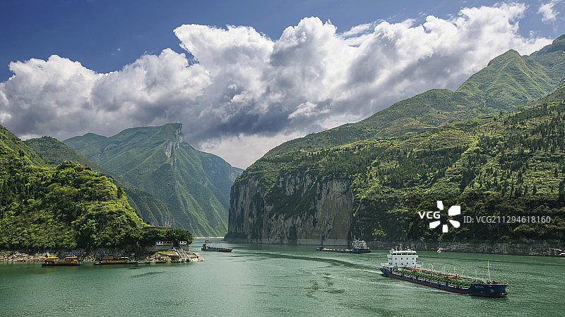 长江三峡夔门图片素材
