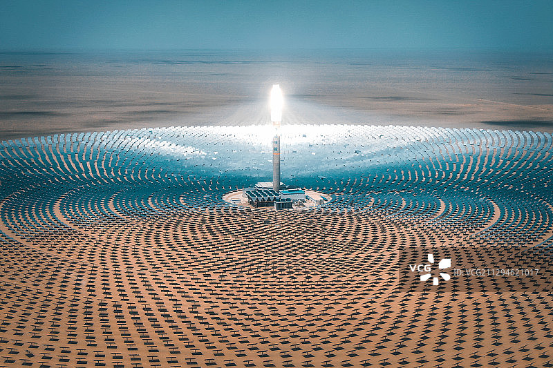 敦煌熔盐塔式光热电站图片素材